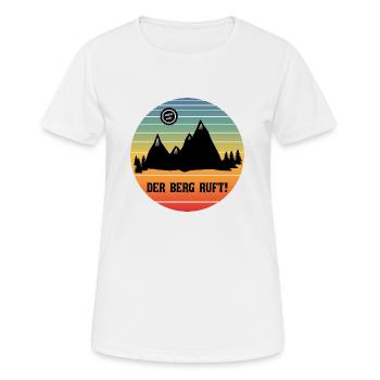 Hiking - The mountain is calling! - Women's Breathable T-Shirt - white - Front - AI Model Female 172 dark (172cm)