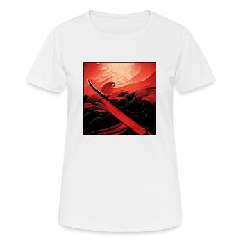 katana of ronin - T-shirt respirant Femme - blanc - Devant - AI Model Female 172 dark (172cm)