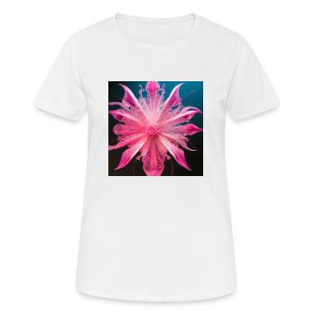 Mandala-Blume - Frauen T-Shirt atmungsaktiv - Weiß - Vorne - AI Model Female 172 dark (172cm)