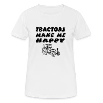 Traktor - Frauen T-Shirt atmungsaktiv - Weiß - Vorne - AI Model Female 172 dark (172cm)