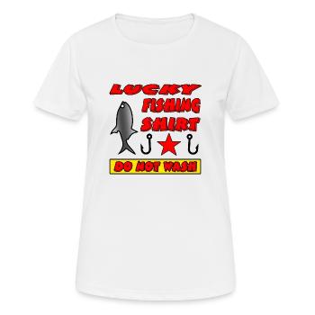 Angling - Women's Breathable T-Shirt - white - Front - AI Model Female 172 dark (172cm)