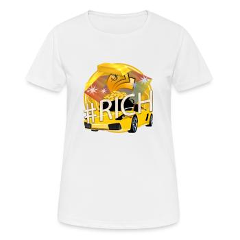 RICH KINGDOM - #Rich #Reich - Women's Breathable T-Shirt - white - Front - AI Model Female 172 dark (172cm)