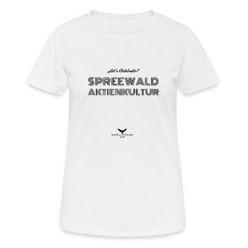 Spreewald Aktienkultur DAX - Frauen T-Shirt atmungsaktiv - Weiß - Vorne - AI Model Female 172 dark (172cm)