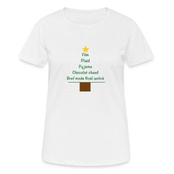 Noel christmas - Women's Breathable T-Shirt - white - Front - AI Model Female 172 dark (172cm)