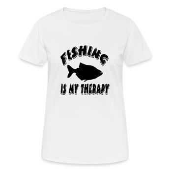 Angling - Women's Breathable T-Shirt - white - Front - AI Model Female 172 dark (172cm)