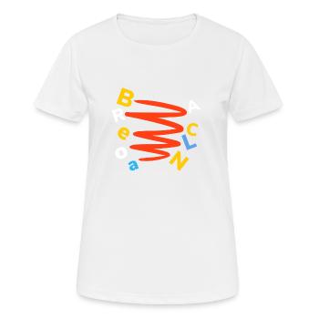 Barcelona - Frauen T-Shirt atmungsaktiv - Weiß - Vorne - AI Model Female 172 dark (172cm)