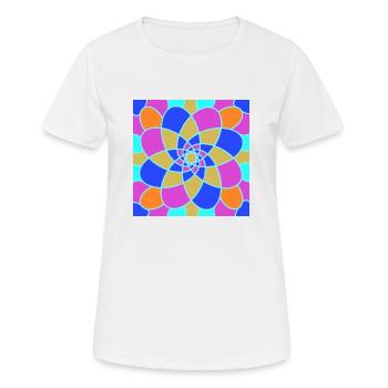 Mosaik von Rino - Frauen T-Shirt atmungsaktiv - Weiß - Vorne - AI Model Female 172 dark (172cm)