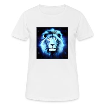 SURREAL LION 7 - Women's Breathable T-Shirt - white - Front - AI Model Female 172 dark (172cm)