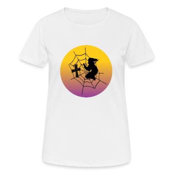 Hexenstunde - Halloween - Frauen T-Shirt atmungsaktiv - Weiß - Vorne - AI Model Female 172 dark (172cm)