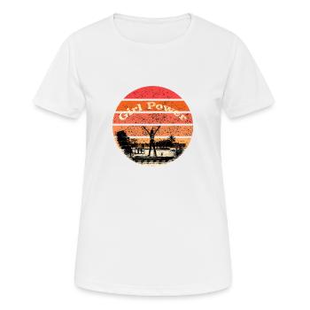 the feminist girl with strange powers - Women's Breathable T-Shirt - white - Front - AI Model Female 172 dark (172cm)