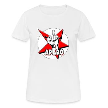 Apero bad boy red star - Women's Breathable T-Shirt - white - Front - AI Model Female 172 dark (172cm)