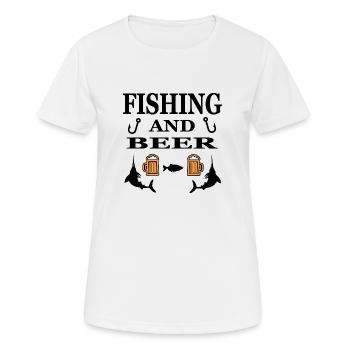 Angling - Women's Breathable T-Shirt - white - Front - AI Model Female 172 dark (172cm)