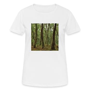 The lonely green woods - Frauen T-Shirt atmungsaktiv - Weiß - Vorne - AI Model Female 172 dark (172cm)