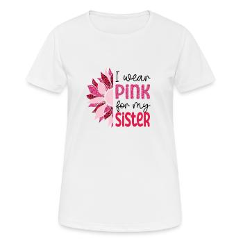 Rettet die Boobies-Schwester - Frauen T-Shirt atmungsaktiv - Weiß - Vorne - AI Model Female 172 dark (172cm)