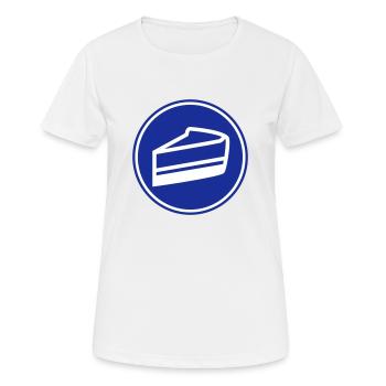 Cake cheesecake - Women's Breathable T-Shirt - white - Front - AI Model Female 172 dark (172cm)