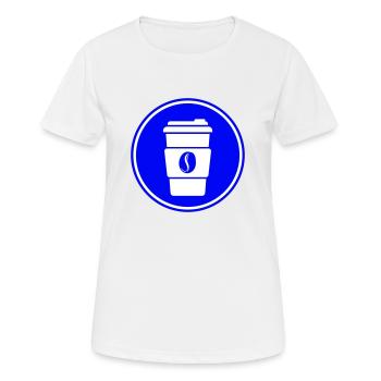 Coffee Symbol - Women's Breathable T-Shirt - white - Front - AI Model Female 172 dark (172cm)