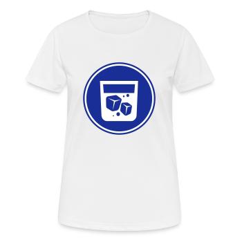 Icône du whisky - T-shirt respirant Femme - blanc - Devant - AI Model Female 172 dark (172cm)