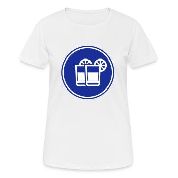 Cocktail Icon - Frauen T-Shirt atmungsaktiv - Weiß - Vorne - AI Model Female 172 dark (172cm)