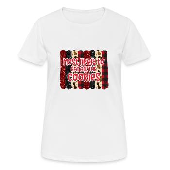Christmas Squad - Most Likely - Funny Christmas - Women's Breathable T-Shirt - white - Front - AI Model Female 172 dark (172cm)