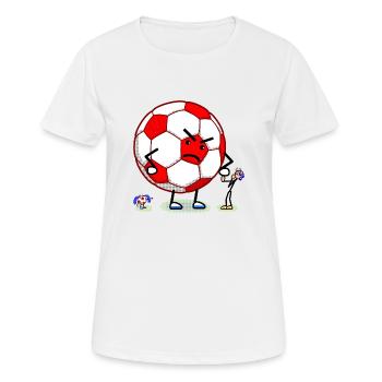 petits hurlements de football - DIGITAL - T-shirt respirant Femme - blanc - Devant - AI Model Female 172 dark (172cm)