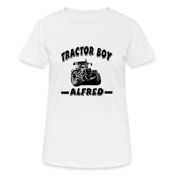 Traktor - Frauen T-Shirt atmungsaktiv - Weiß - Vorne - AI Model Female 172 dark (172cm)