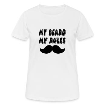 Bart - Frauen T-Shirt atmungsaktiv - Weiß - Vorne - AI Model Female 172 dark (172cm)