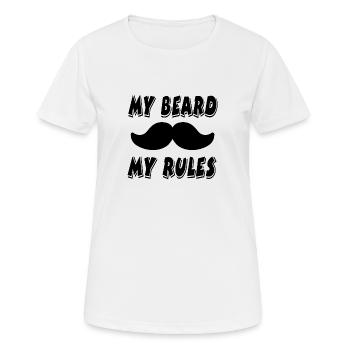 Bart - Frauen T-Shirt atmungsaktiv - Weiß - Vorne - AI Model Female 172 dark (172cm)