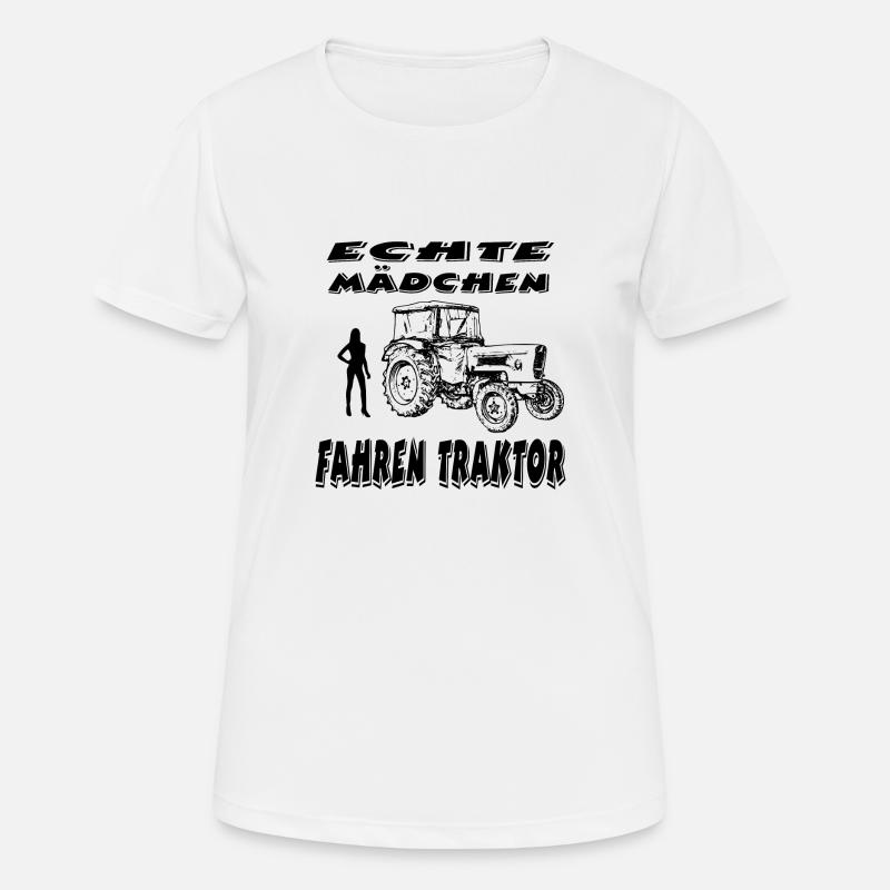 Tractor - Women's Breathable T-Shirt - white