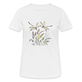 Wichtig - Frauen T-Shirt atmungsaktiv - Weiß - Vorne - AI Model Female 172 dark (172cm)