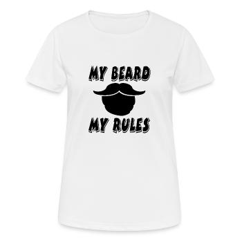 Bart - Frauen T-Shirt atmungsaktiv - Weiß - Vorne - AI Model Female 172 dark (172cm)