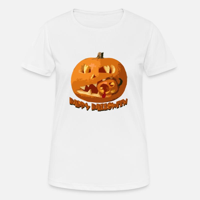 Cannibal pumpkin - Women's Breathable T-Shirt - white