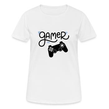 Videospiel-Fan - Frauen T-Shirt atmungsaktiv - Weiß - Vorne - AI Model Female 172 dark (172cm)