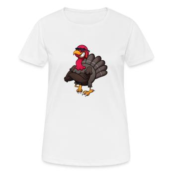 Coole Türkei - Frauen T-Shirt atmungsaktiv - Weiß - Vorne - AI Model Female 172 dark (172cm)