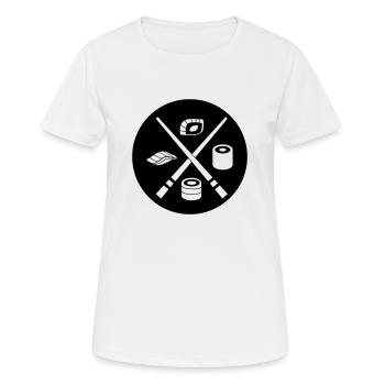 Sushi - T-shirt respirant Femme - blanc - Devant - AI Model Female 172 dark (172cm)