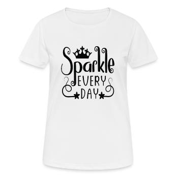 Sparkle Every Day - Women's Breathable T-Shirt - white - Front - AI Model Female 172 dark (172cm)