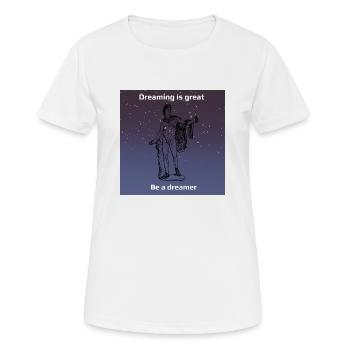 Statue grec rêveur - T-shirt respirant Femme - blanc - Devant - AI Model Female 172 dark (172cm)