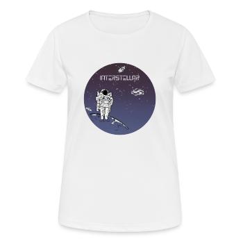 Interstellaire astronaute en orbite - T-shirt respirant Femme - blanc - Devant - AI Model Female 172 dark (172cm)