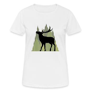 Deer - Women's Breathable T-Shirt - white - Front - AI Model Female 172 dark (172cm)
