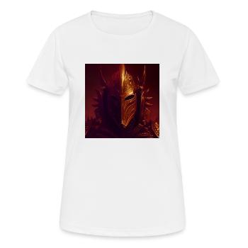 Armored Knight - Frauen T-Shirt atmungsaktiv - Weiß - Vorne - AI Model Female 172 dark (172cm)