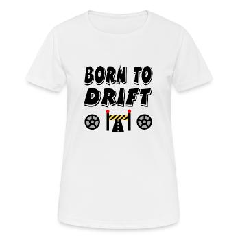 Auto - Frauen T-Shirt atmungsaktiv - Weiß - Vorne - AI Model Female 172 dark (172cm)