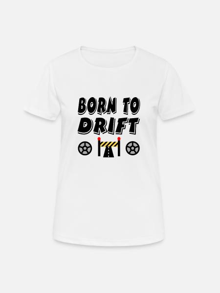 Auto - Frauen T-Shirt atmungsaktiv - Weiß