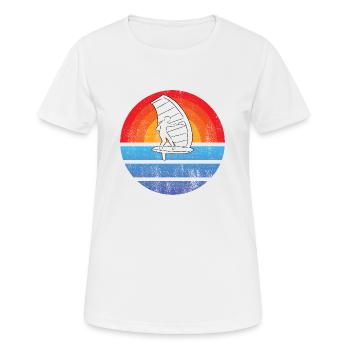 Windsurfer Surf Kitesurfer Windsurfer Windsurfing Cadeau - T-shirt respirant Femme - blanc - Devant - AI Model Female 172 dark (172cm)