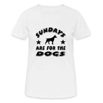 Canine - T-shirt respirant Femme - blanc - Devant - AI Model Female 172 dark (172cm)