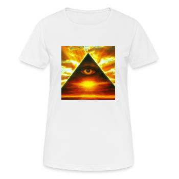 Solar Eye - Women's Breathable T-Shirt - white - Front - AI Model Female 172 dark (172cm)