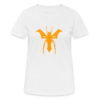 Araignée volante - T-shirt respirant Femme - blanc - Devant - AI Model Female 172 dark (172cm)