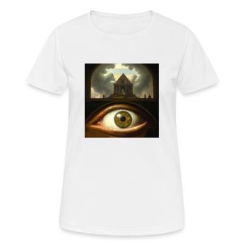 Secret Eye - Women's Breathable T-Shirt - white - Front - AI Model Female 172 dark (172cm)