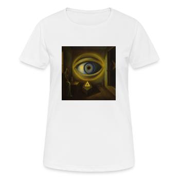 All Seeing Eye - Women's Breathable T-Shirt - white - Front - AI Model Female 172 dark (172cm)