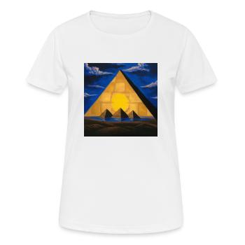 Great Pyramid - Women's Breathable T-Shirt - white - Front - AI Model Female 172 dark (172cm)