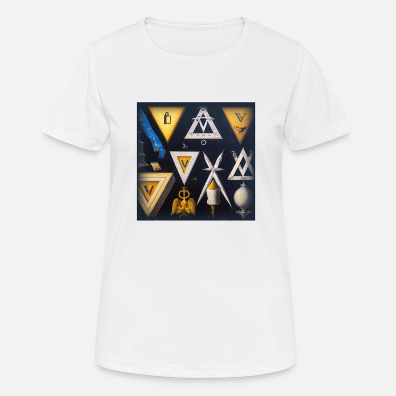 Freemason World - Women's Breathable T-Shirt - white