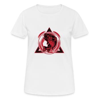 Angeln Angeln Sport Fisch Angeln Shirt - Frauen T-Shirt atmungsaktiv - Weiß - Vorne - AI Model Female 172 dark (172cm)